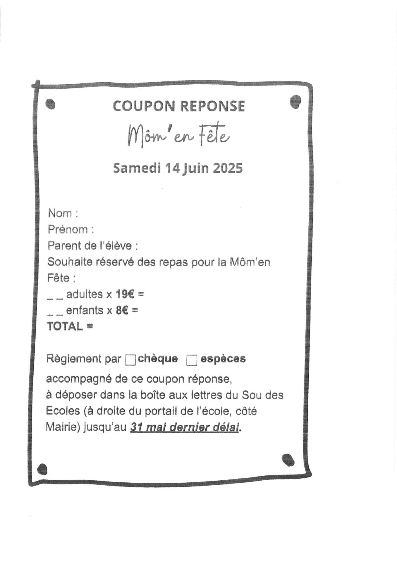 reponse