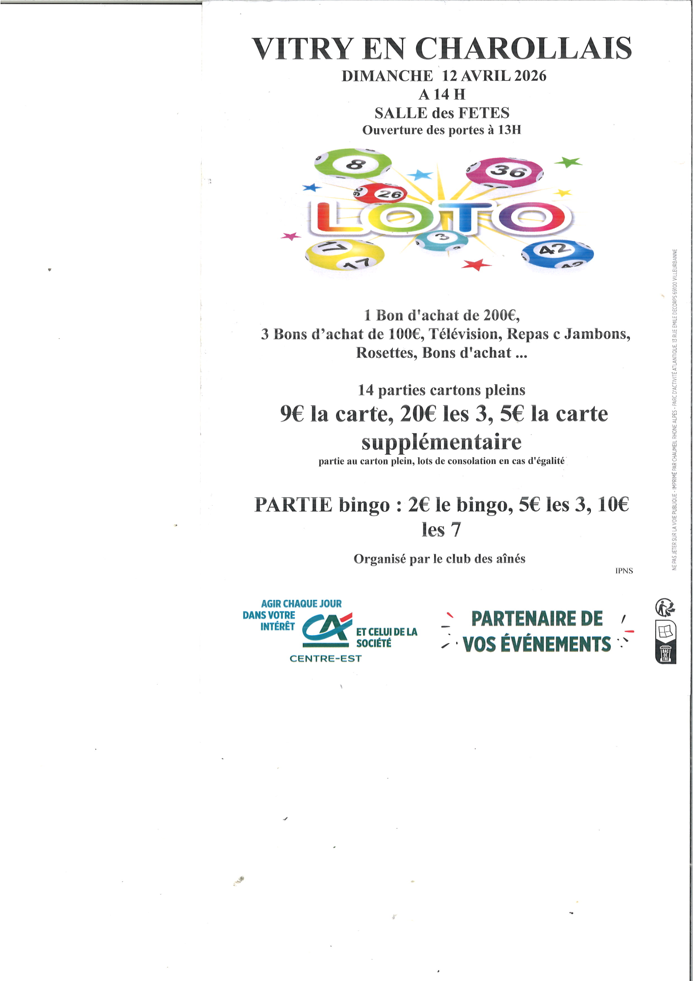 LOTO DES AINÉS